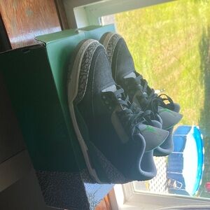 Jordan 3s Black and Green